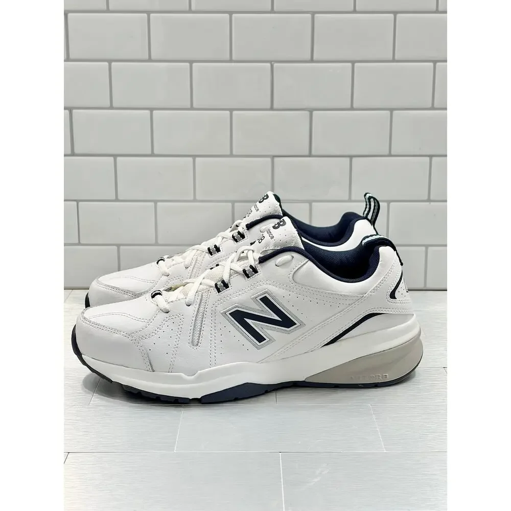 New Balance 608v5 Men’s Sneakers – White/Navy – Size 10 – New with Imperfections